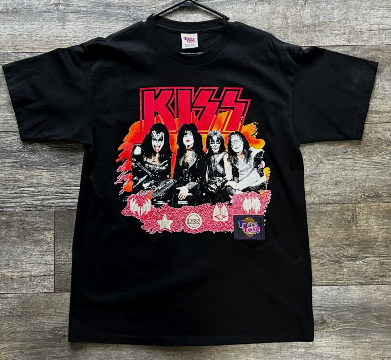 Vintage KISS Band T-Shirt Alive Worldwide Concert Tour Touch Tone 1996 L UNWORN