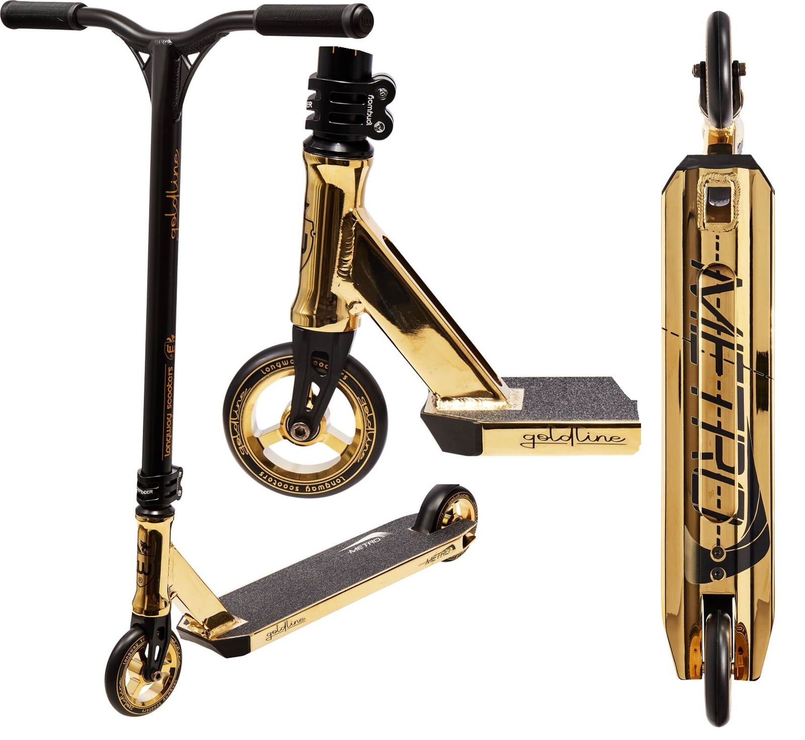 longway metro 2k19 stunt scooter leicht h 79cm trick city tret roller gold line ebay