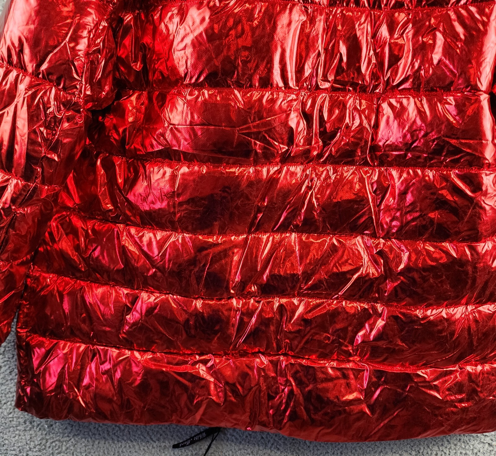 White Mark Plus Size Faux Fur Cold Weather Puffer Jacket Women's 3XL Red L/S~ - Picture 15 of 16