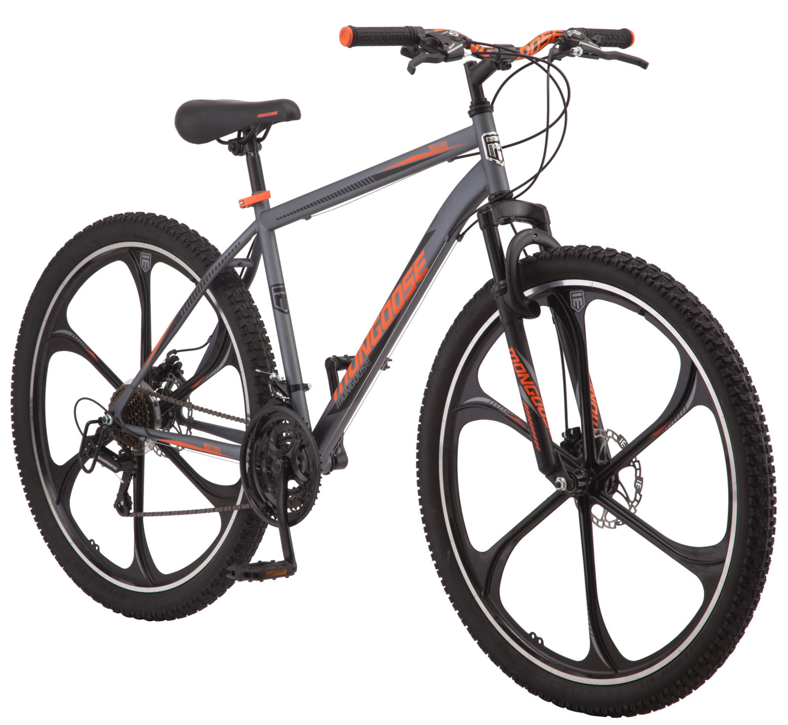 "29"" Men's Mongoose Billet Mountain Bike, Matte Grey" New +FREE 2DAY SHIPPING
