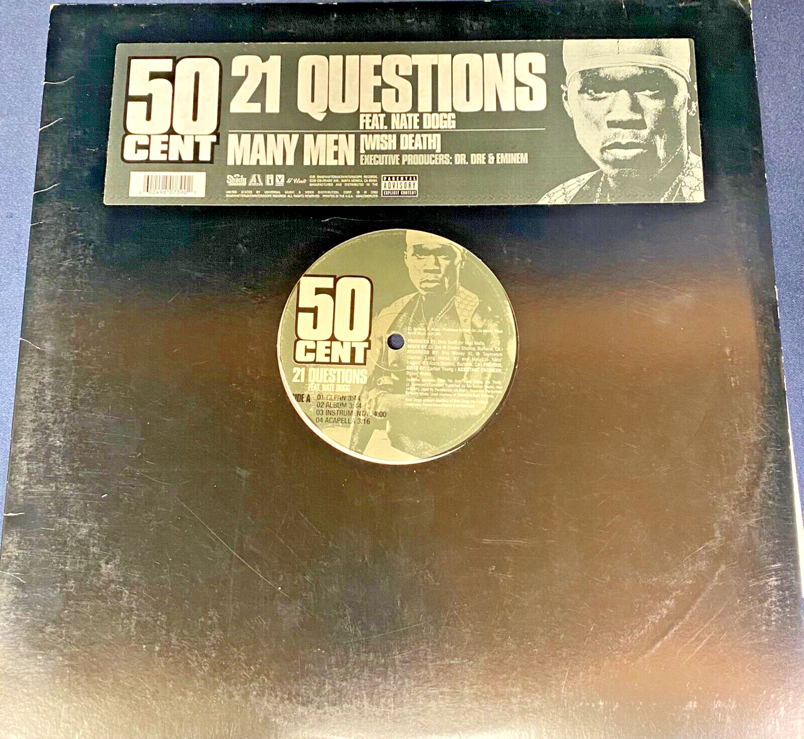 50 Cent - 21 Questions Feat. Nate Dogg - Record - Single LP 50 Cent - 21 Questions Feat. Nate Dogg - Record - Single LP
