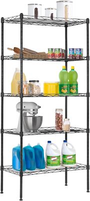 Adjustable Wire Shelving Storage Shelves Heavy Duty Rack Unit For Kitchen Office