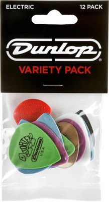 Electric Variety Pack Guitar Picks (PVP113) - 12-Count Assorted Picks for Versat