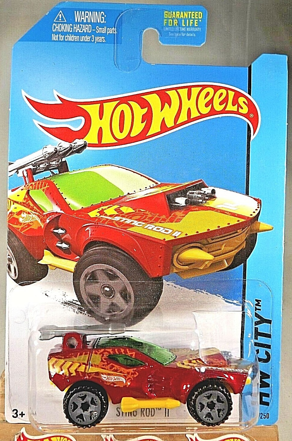 2014 Hot Wheels #55 HW City/Street Beasts STING ROD II Red