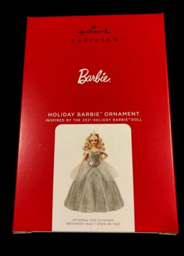 HALLMARK 2021 ORNAMENT HOLIDAY BARBIE 7TH IN SERIES NEW IN BOX