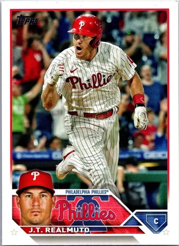 2022 Topps Now #1136 J.T. Realmuto Purple Parallel #13/25