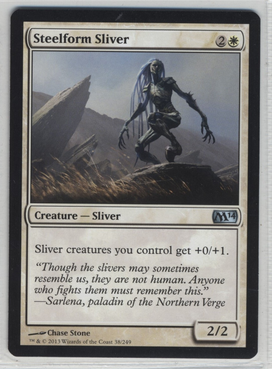 Magic the Gathering Steelform Sliver M14 Core Set x1 MTG