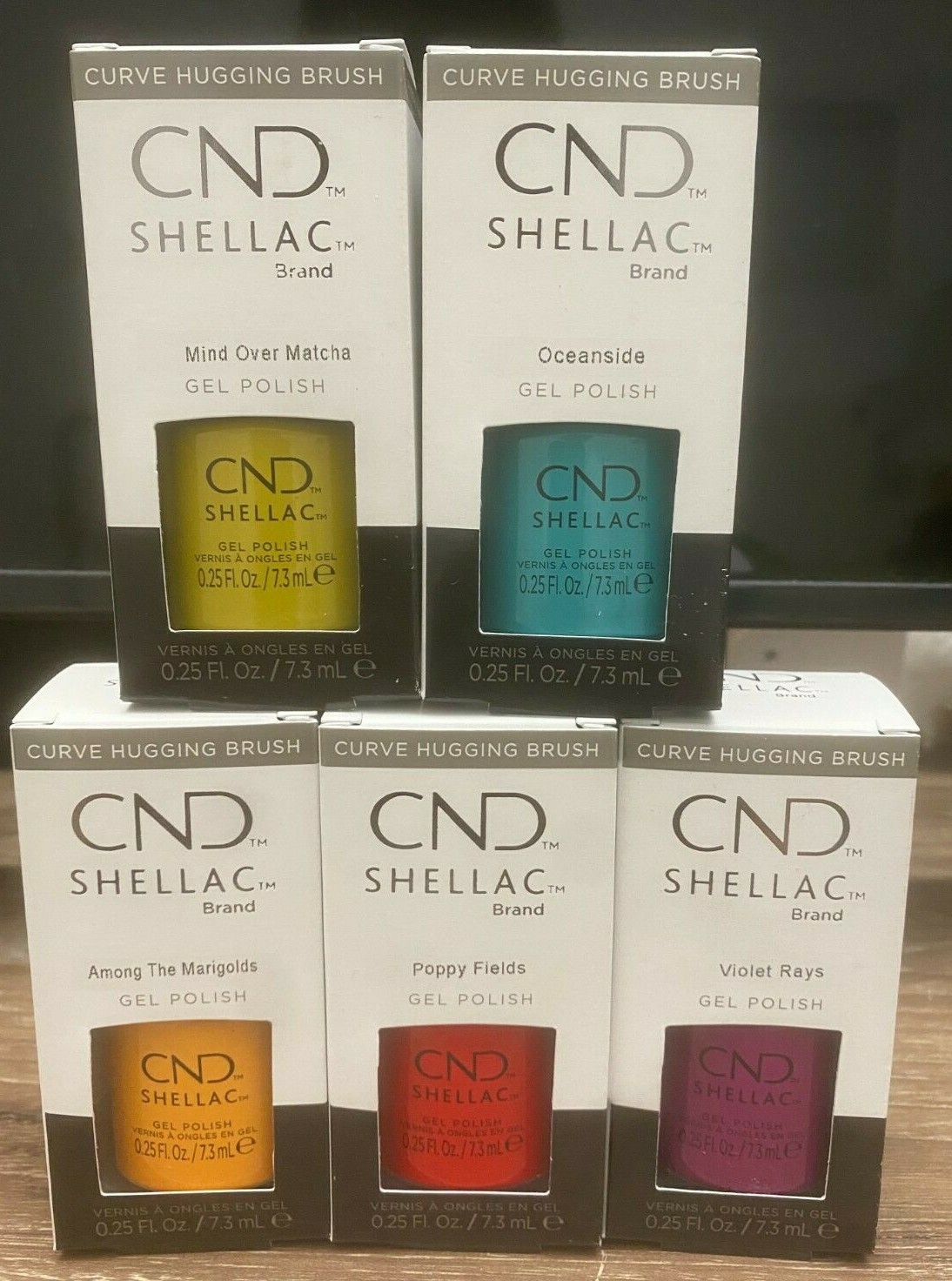Cnd Shellac Gel Polish - RISE & SHINE collection 2022 .25oz - Full set 