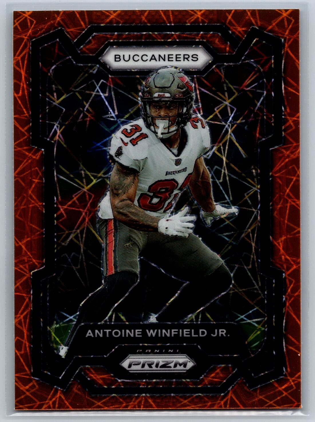 2023 Prizm Antoine Winfield Jr Orange Lazer Prizm Parallel