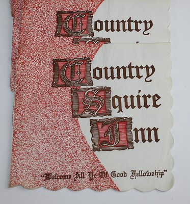 27 Vtg MCM Cocktail Napkins Souvenir Bar Bay City MI Inn Hotel Elks Candlelite