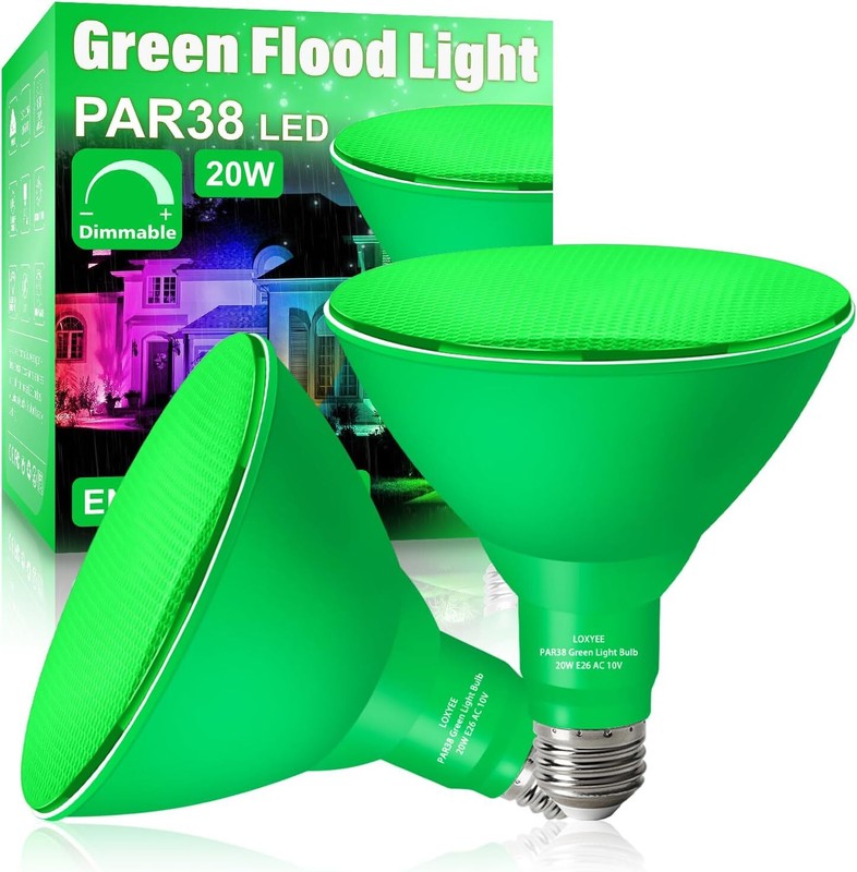 2 Pack LED Outdoor Flood Light Bulbs, 20W, E26 Base Flood Light Bulbs,5000K