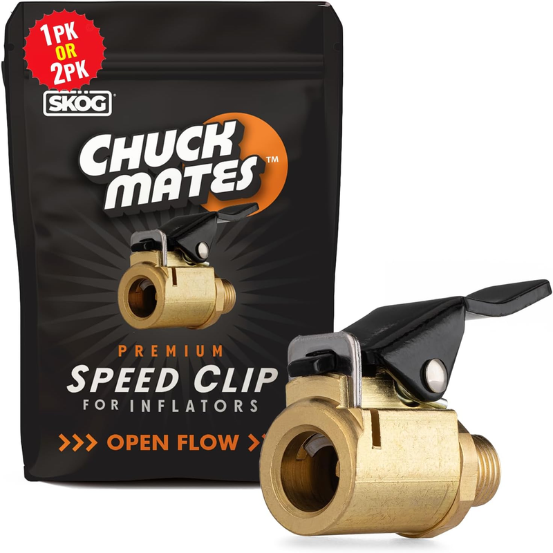 Chuck Mates™ Premium Speed Clip for Tire Inflators Open-Flow (1 Pack)