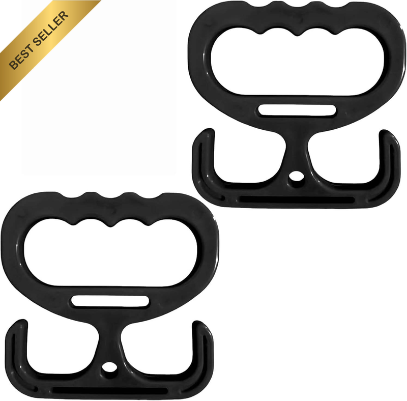 2-Pack Grocery Bag Carrier, Heavy Duty Grocery Bag Holder, Each Holds up to 100L