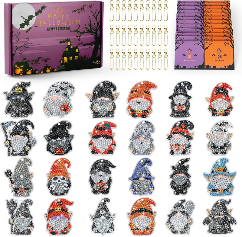 Halloween 2025 Diamond-Painting Advent Calendar, 24 Days DIY G...
