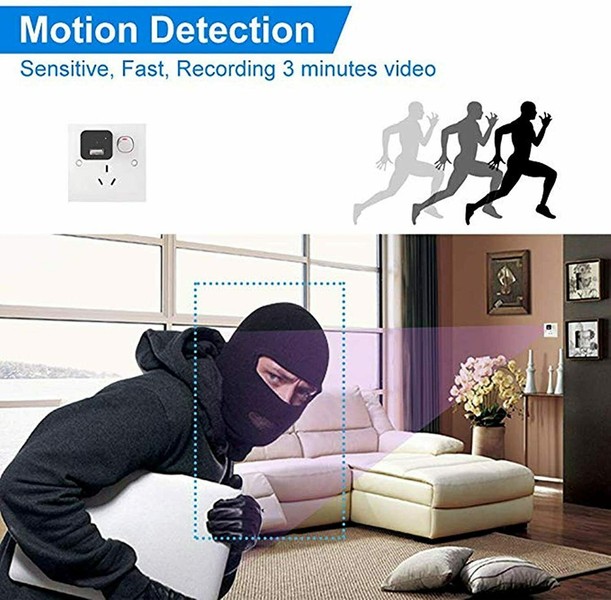 Mini Spy Hidden Camera Home Security Nanny Cam 1080P HD DVR Night Vision Audio - Image 3