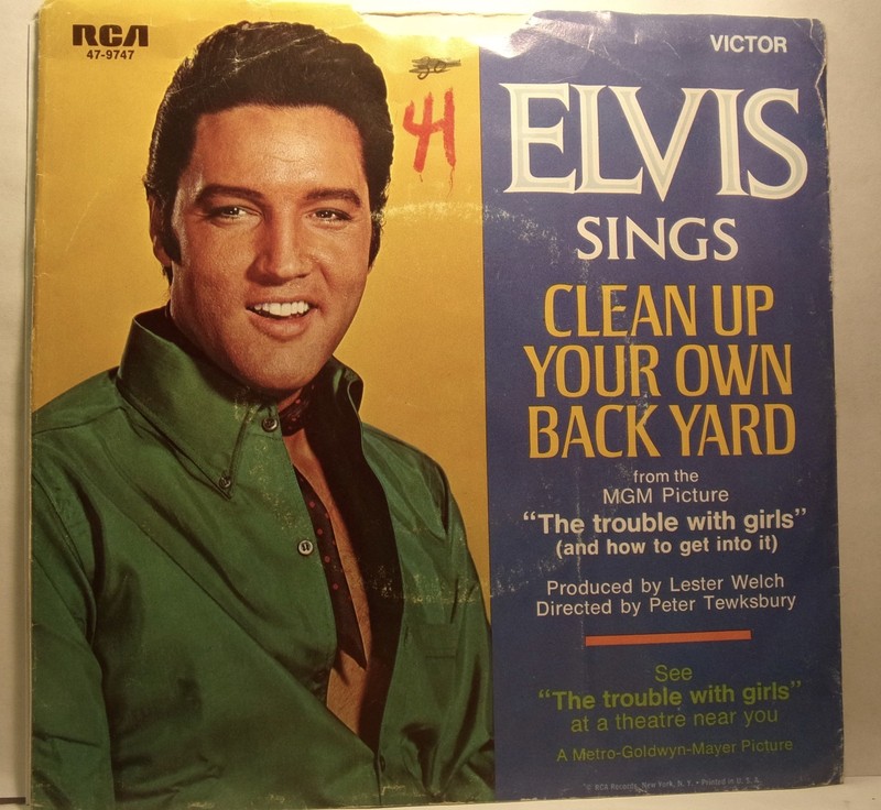 Rock 45 Elvis Clean Up Your Own Backyard Vg Ebay