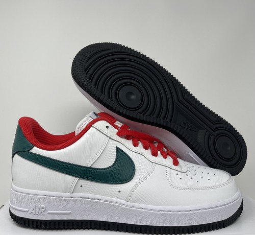 NIKE AIR FORCE 1 ID BY YOU WHITE-RED-GREEN MENS SZ 8.5