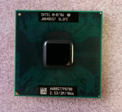 Lot of 5 Intel SLGFE 2.53GHz AW80577P8700 2.53/3M/1066 Core 2 Duo P8700 CPU