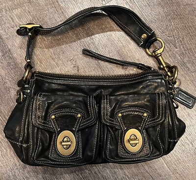 Coach Legacy 65th Anniversary Leather Black Shoulder Bag Coach Legacy 65th Anniversary Leather Black Shoulder Bag