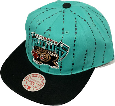 Men's Vancouver Grizzlies Mitchell & Ness NBA Dead Stock Teal Snapback Hat Cap
