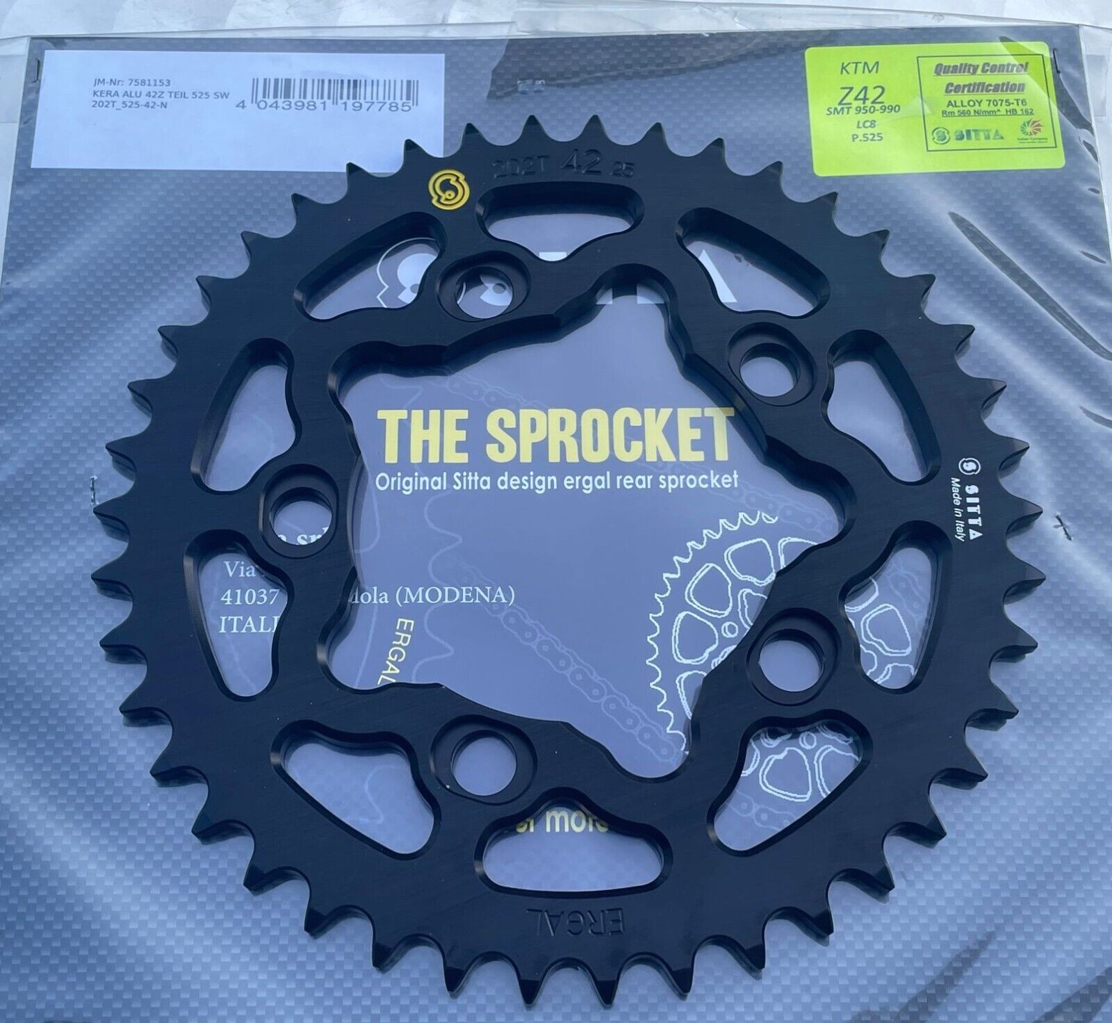 Steel Sprocket For Kawasaki Z 900, Z 1000, ZX-7R, Silver Steel Sprocket For Kawasaki Z 900, Z 1000, ZX-7R, Silver