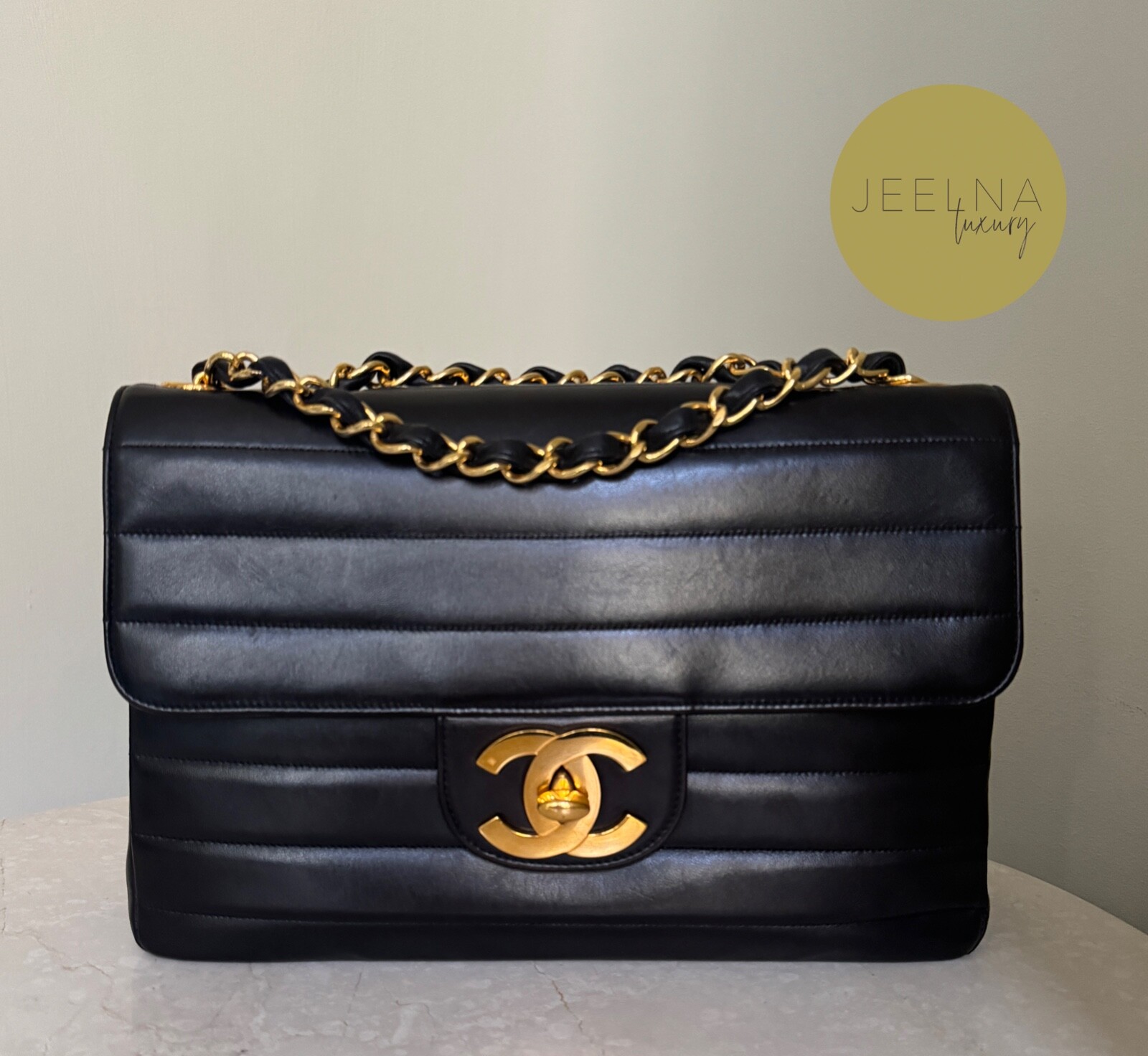 【ヴィンテージ】Rank:SS☆Chanel Black Classic Flap Jumbo s-l1200.jpg
