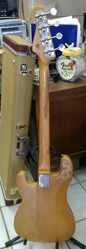 FENDER 1966 P BASS VINTAGE HAS BEEN REFINISHED NECK STAMP 5OCT66C