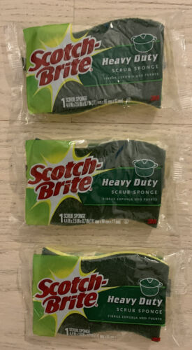 (12 Pack) 3m Scotch-Brite Kitchen Heavy Duty Scrub Sponge Cu