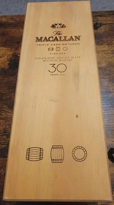 Macallan Scotch Whiskey Empty Box 30 Years Old