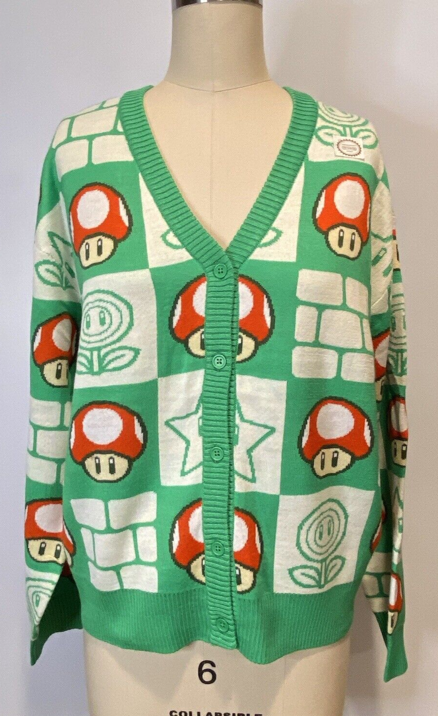 Boxlunch Nintendo Super Mario Bros. Mushroom Checkered Boxlunch Nintendo Super Mario Bros. Mushroom Checkered
