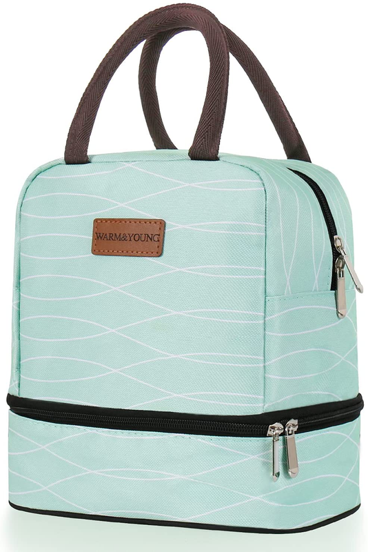 Multifunctional Double-decker Lunch Bag Cooler Ba
