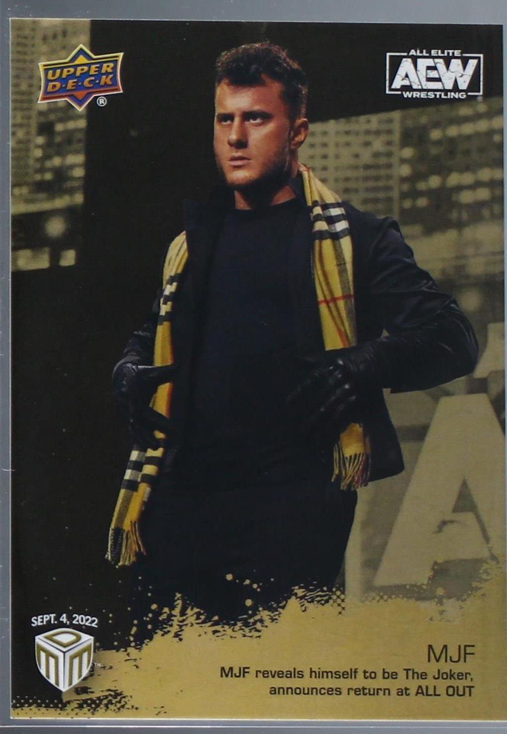 2022 Upper Deck AEW Match Dated Moments - MJF #24