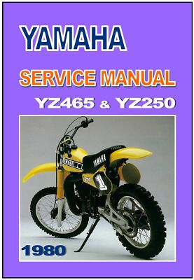 【良品 メンテナンス済】　YAMAHA YYFL YAMAHA Workshop Manual YZ465 & YZ250 1980 Service & Repair