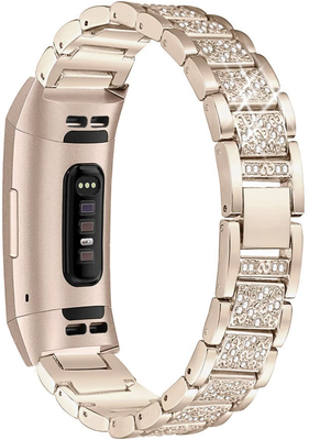 Mtozon Bling Bands Compatible with Fitbit Charge 5 Dressy Metal