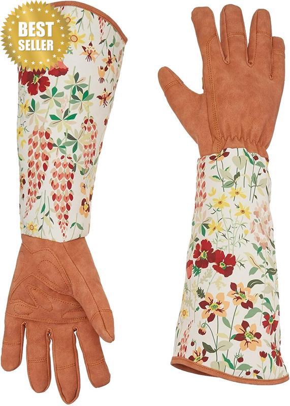 Rose Pruning Gardening Gloves Thorn Proof/Puncture Resistant Long Garden Gloves