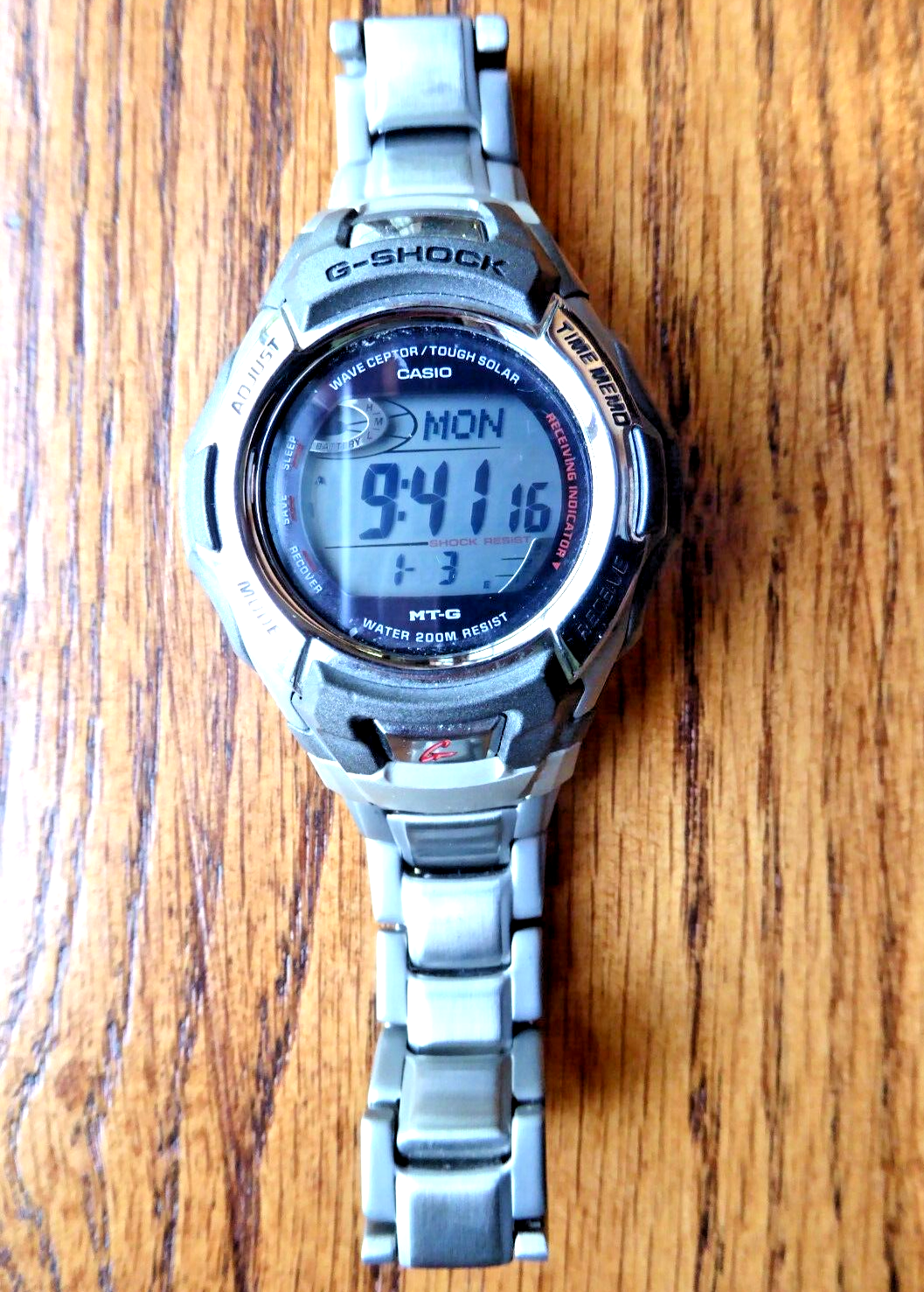 稼働 CASIO ビンテージTOUGH腕時計 G-SHOCK 腕時計 デジタル 