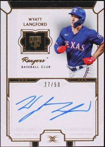 2024 Topps Definitive Collection - Wyatt Langford #DRA-WL