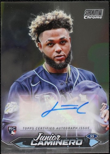 スポーツ選手 MLB - Topps stadium club junior caminero 2024 Topps Stadium Club Junior Caminero RC Auto #SCBA-JC