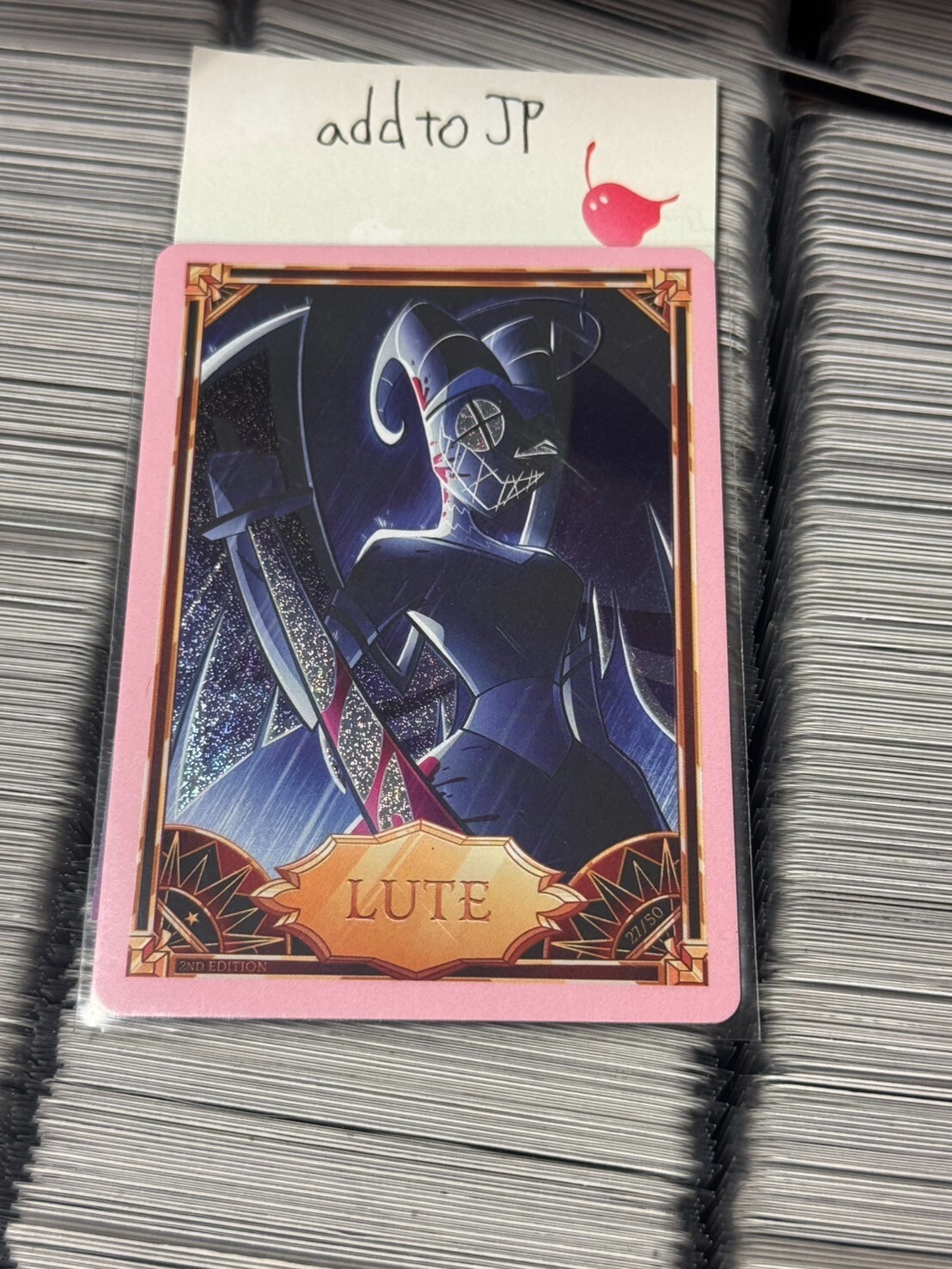 Hazbin Hotel Trading Card Pink Foil Lute 27/50 2nd Edition