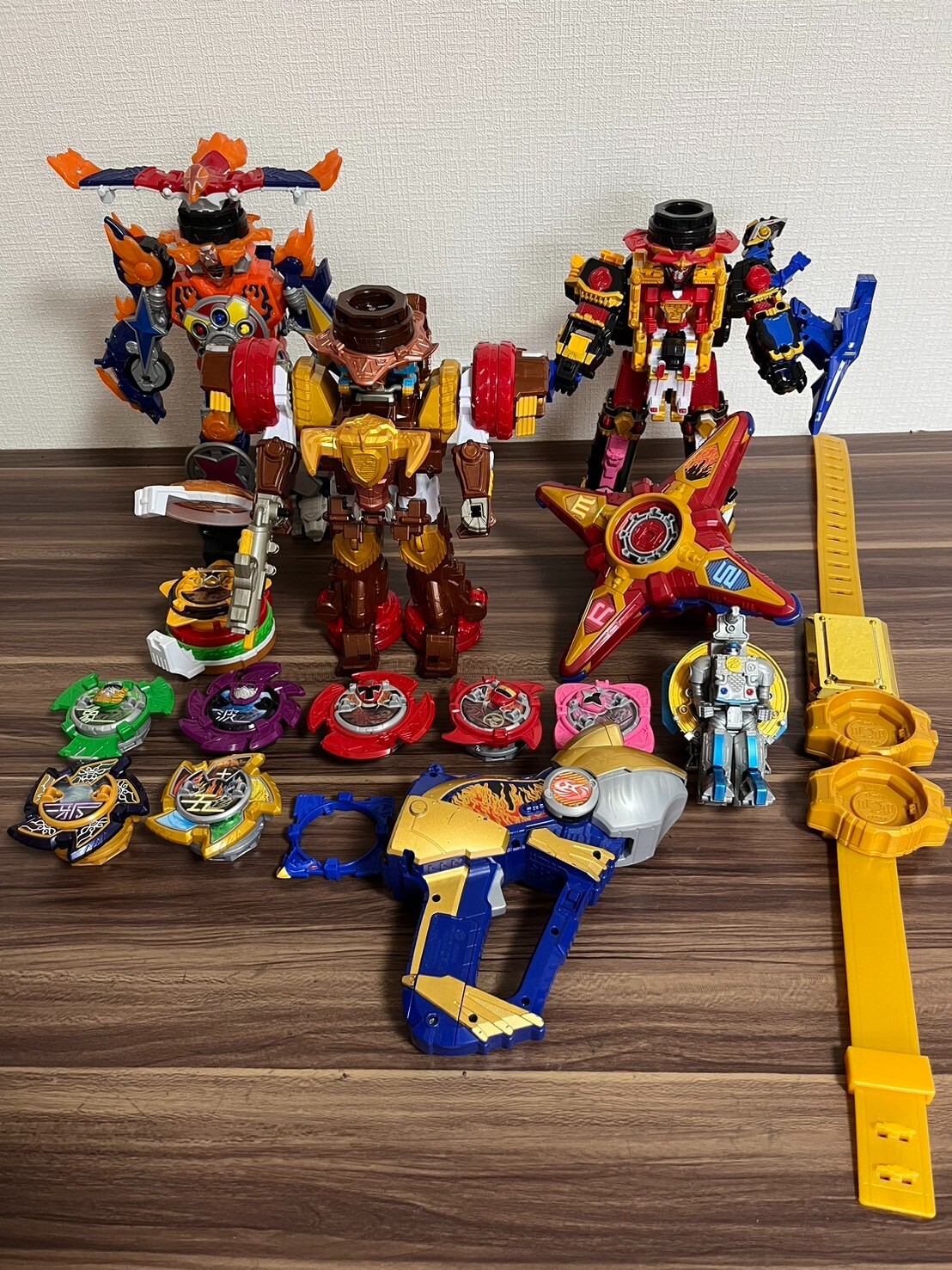 RANGER FIREMASTER STEEL  size9  米軍放出品 Power Rangers Super Ninja Steel Lion Fire Battle Morpher DX