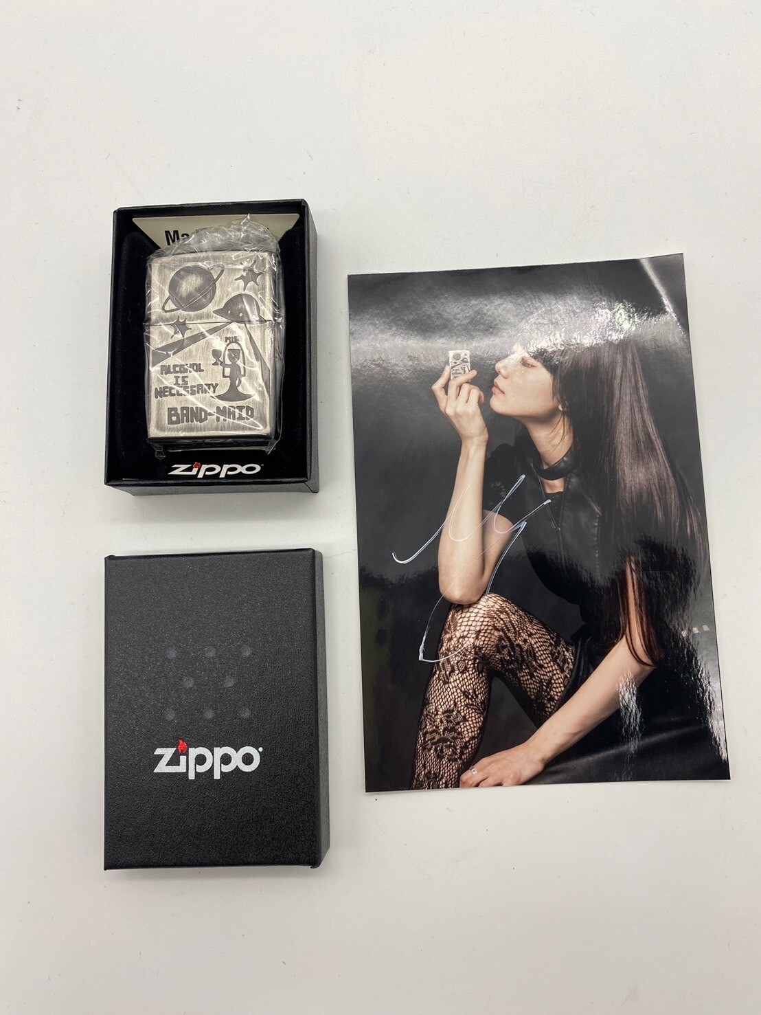 BAND-MAID MISA ZIPPOオイルライター BAND-MAID MISA ZIPPOオイルライター Band Maid Misa limited