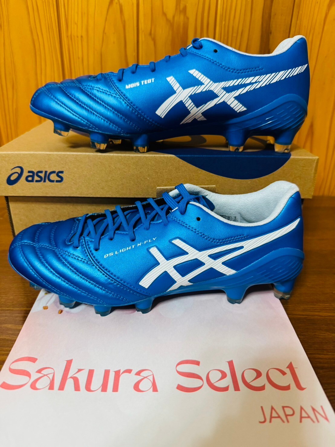 ASICS Soccer Cleats Shoes DS LIGHT X-FLY 5 1101A047 400 Blue