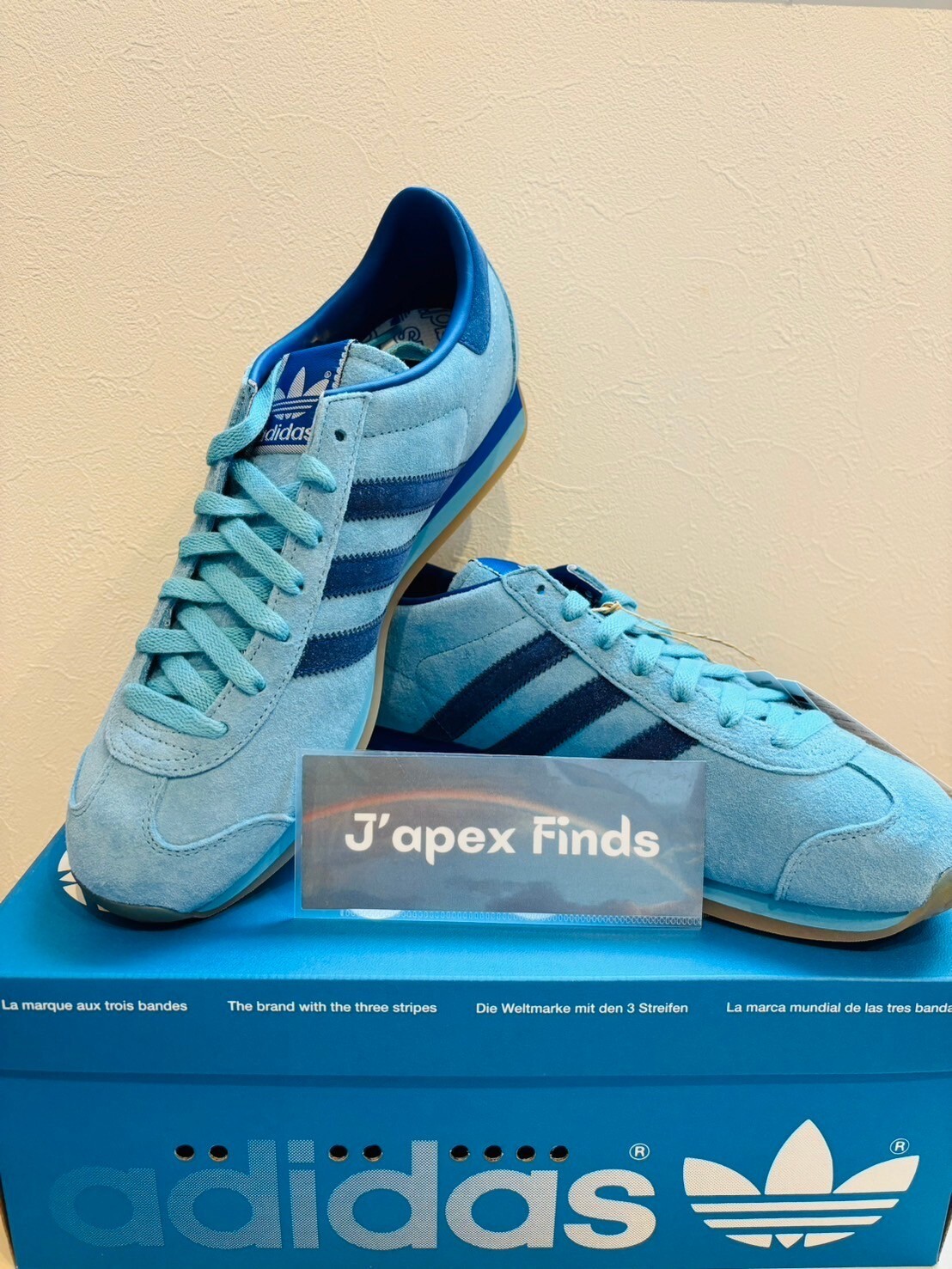 adidas Originals Country Japan Sneakers Shoes Preloved Blue