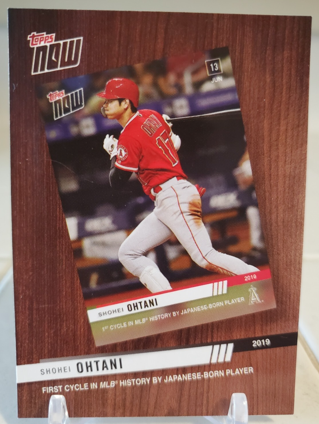 MLB 2020 topps JAPAN EDITION　Redemption 2020 Topps Now SHOHEI OHTANI 2nd Year Card #TNR-5 1st Cycle