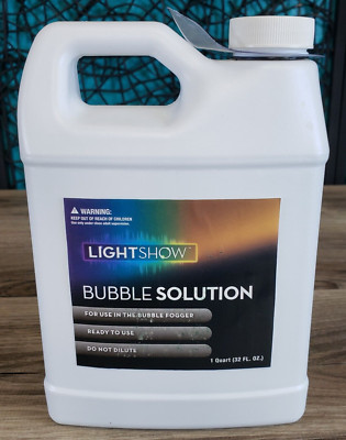 NEW BUBBLE FOGGER MACHINE BUBBLE SOLUTION 32 OZ. SEALED PARTY DJ HALLOWEEN GEMMY