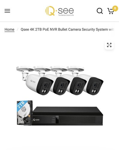 System 4 Cameras White