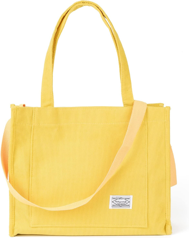 Vintage Casual Corduroy Tote Bags Crossbody Bag Purse For Women Shoulder Handbag