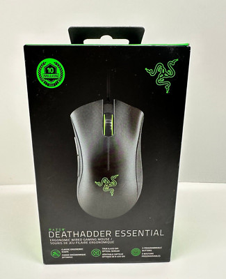  Razer DeathAdder Essential Gaming Mouse: 6400 DPI Optical Sensor 5- SEALED 