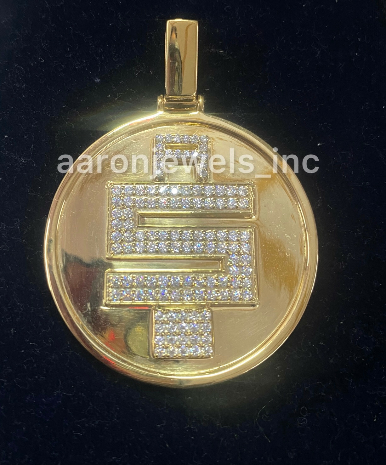 Pre-owned Handmade Men's 2.33ct Round Cut Moissanite D/vvs1 Pendant Real 925 Silver Passes Tester In White/colorless