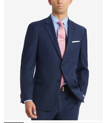 Tommy Hilfiger Men s Modern Fit TH Flex Stretch Suit Separate Navy Jacket 58R eBay